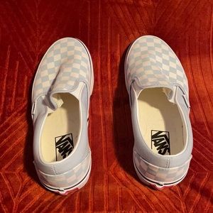 Blue Checkered Vans